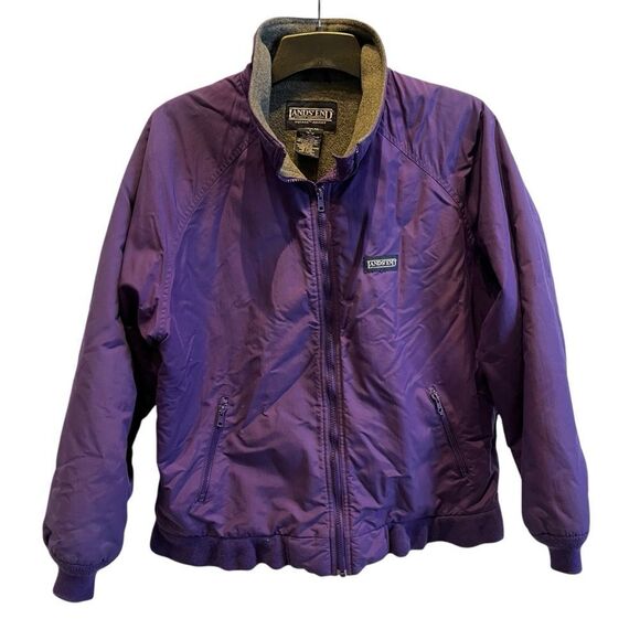 Lands' End Women's Winter Coat Purple Full Zip Size Large(14-16) - Picture 1 of 9